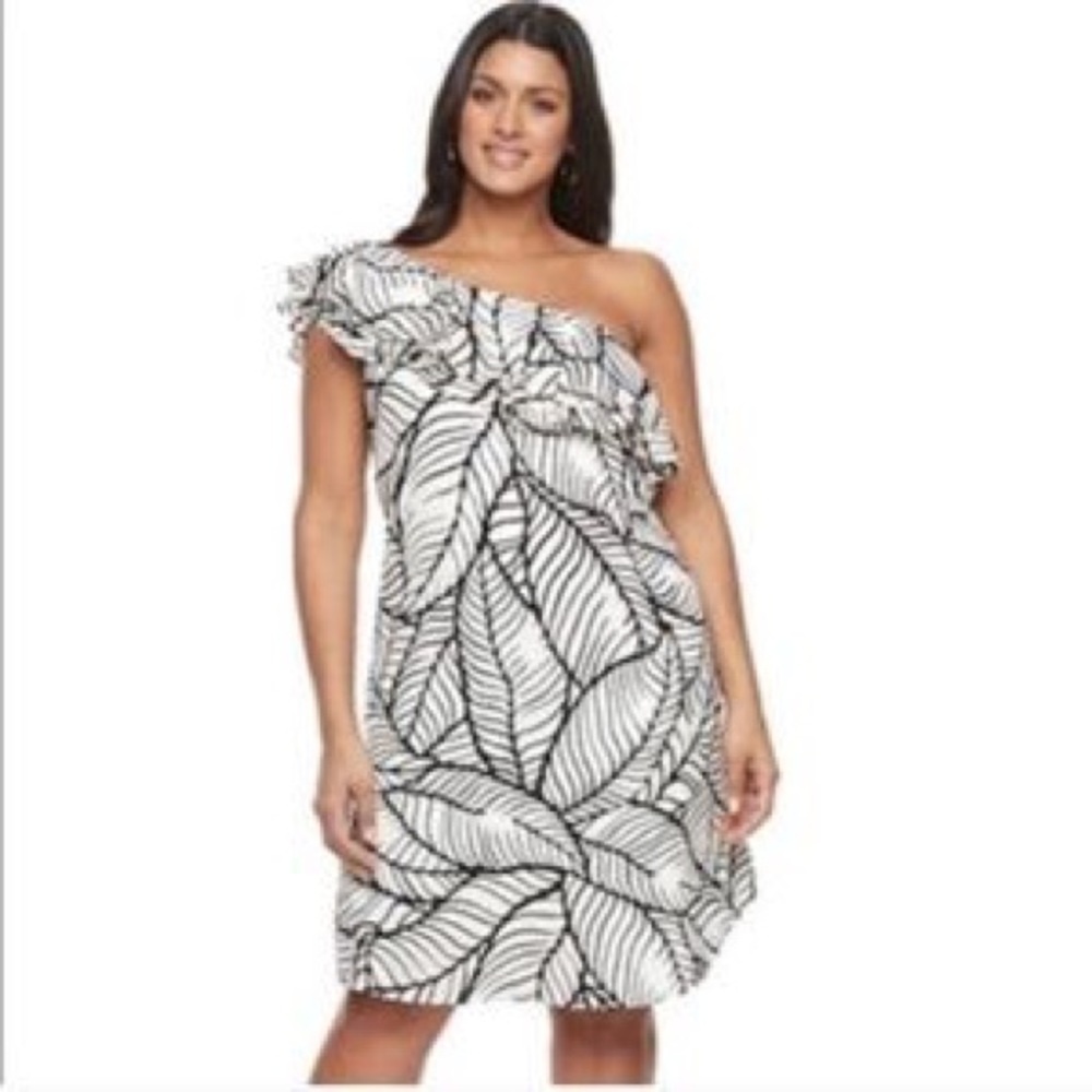 Apt. 9 Ruffle One-Shoulder Shift Dress